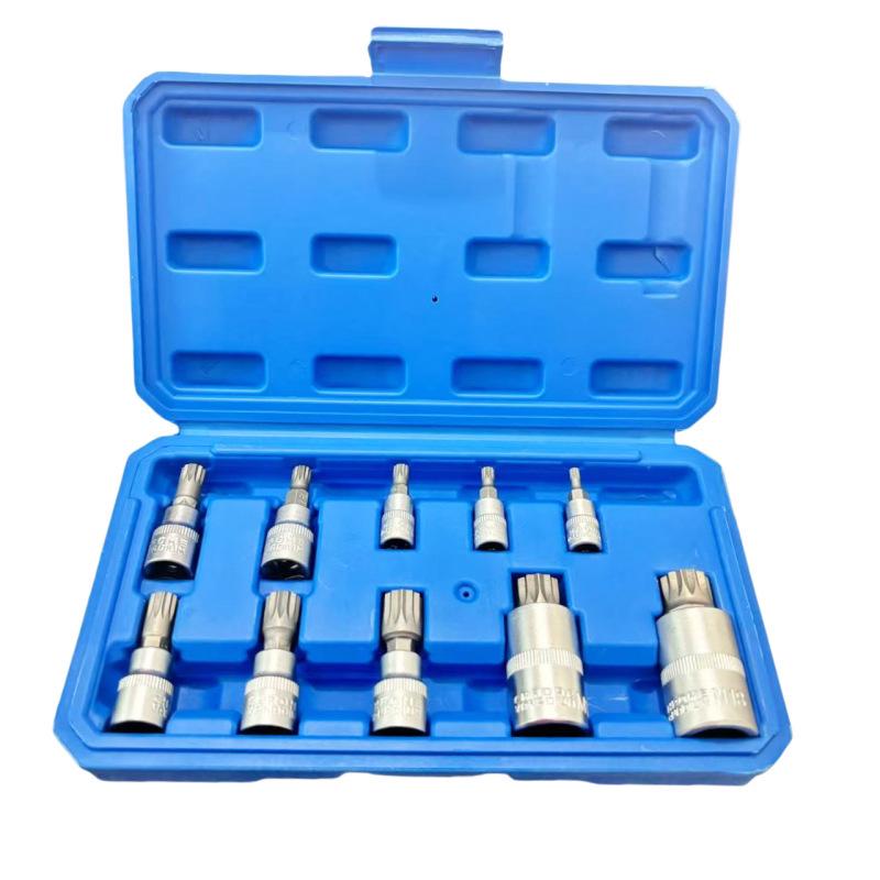 12-Piece 1/2 Knurled Bit Socket Set for Pneumatic Auto Repair
12-Piece 1/2 Knurled Bit Socket Set for Pneumatic Auto Repair