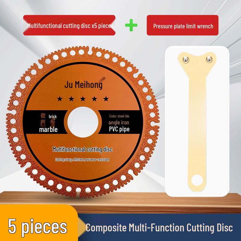 Jumeihong Multi-functional Angle Grinder Disc for Cutting Glass, Tile, Rock, Cement, Marble, Wood
Jumeihong Multi-functional Angle Grinder Disc for Cutting Glass, Tile, Rock, Cement, Marble, Wood