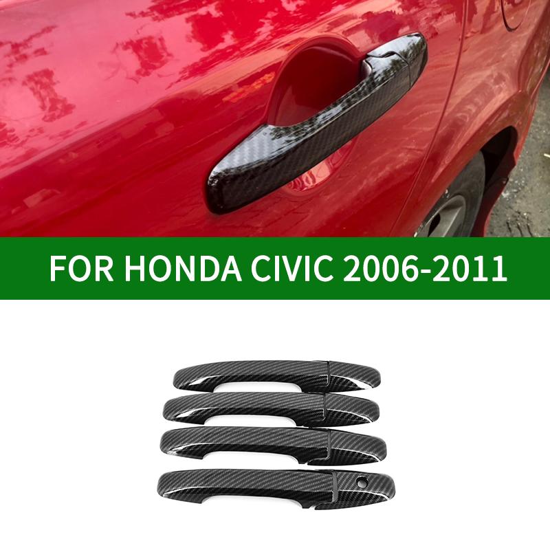 4 шт. для Honda Civic 2006-2011 восьмого поколения, черный узор из углеродного волокна, дверная ручка, безель
4 шт. для Honda Civic 2006-2011 восьмого поколения, черный узор из углеродного волокна, дверная ручка, безель