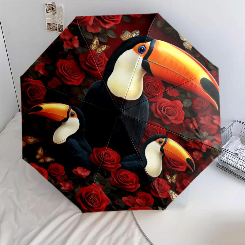 1 PC Automatic Folding Umbrella - Red Rose Owl Pattern, Portable & Foldable Design with 8 Ribs, Christmas Birthday Gifts
1 PC Automatic Folding Umbrella - Red Rose Owl Pattern, Portable & Foldable Design with 8 Ribs, Christmas Birthday Gifts