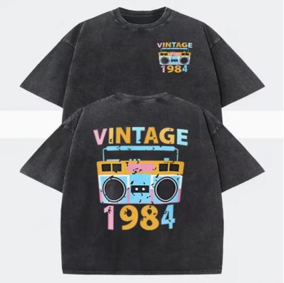 Womens vintage washed printed Tshirt soft crew neck short sleeves loose vintage street style top S
Womens vintage washed printed Tshirt soft crew neck short sleeves loose vintage street style top S
