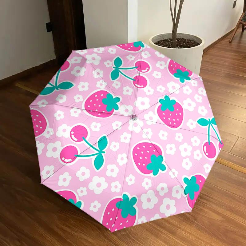 1pc Strawberry Pattern Automatic Umbrella Durable Iron Frame & Plastic Handle, Gift for Men & Women, Sturdy Construction y250905209
1pc Strawberry Pattern Automatic Umbrella Durable Iron Frame & Plastic Handle, Gift for Men & Women, Sturdy Construction y250905209