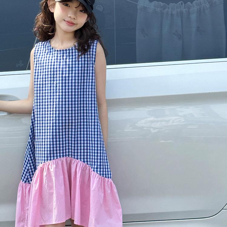 Платье принцессы в клетку в корейском стиле для девочек - Летний наряд 2025 года в стиле колорблок для подростков 150 cm синий
Платье принцессы в клетку в корейском стиле для девочек - Летний наряд 2025 года в стиле колорблок для подростков 150 cm синий