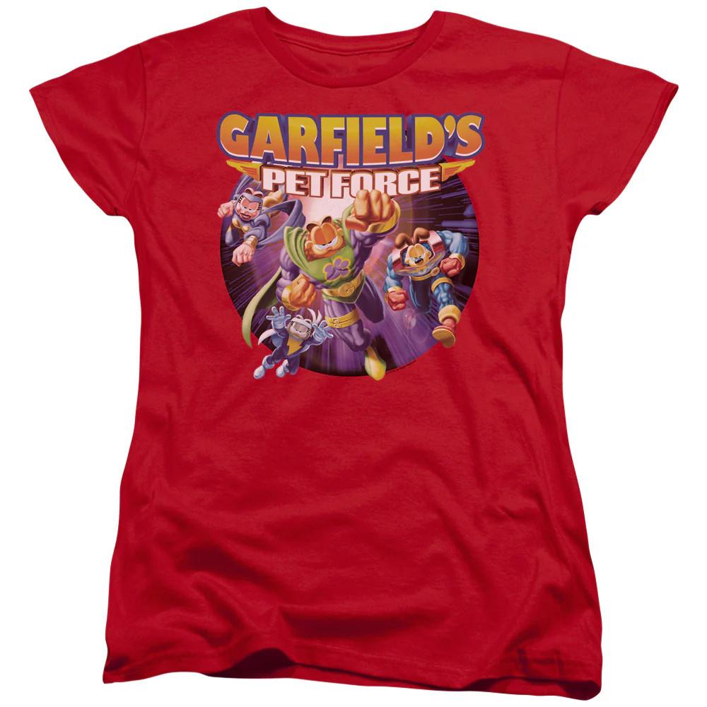 Garfield Pet Force Four Womens T Shirt Red XL
Garfield Pet Force Four Womens T Shirt Red XL