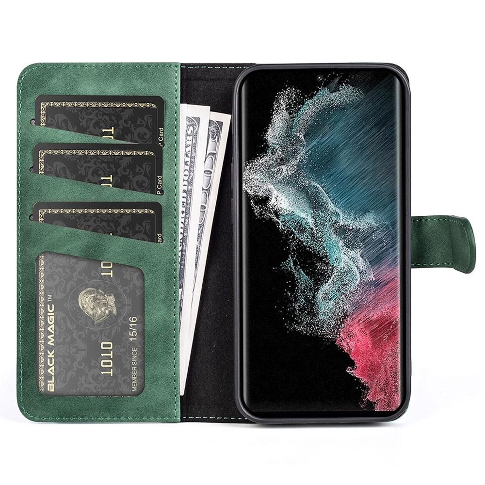 For Samsung Galaxy S23 Ultra PU Leather Stand Wallet Cover Color Splicing Magnetic Clasp Phone Case Green
For Samsung Galaxy S23 Ultra PU Leather Stand Wallet Cover Color Splicing Magnetic Clasp Phone Case Green