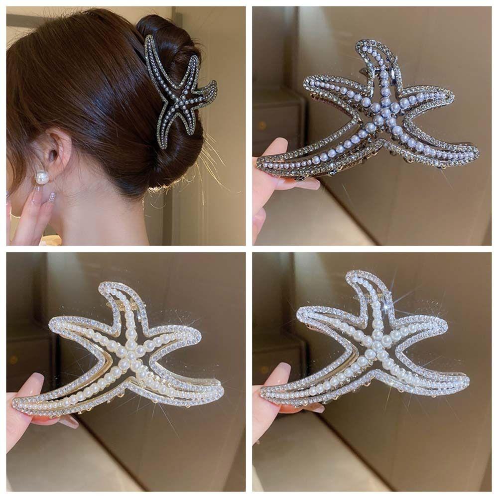 Zircon Rhinestone Star Hair Claw Hollow Crystal Hair Clip Creative Pearl Shark Clip Ladies/Girls
Zircon Rhinestone Star Hair Claw Hollow Crystal Hair Clip Creative Pearl Shark Clip Ladies/Girls