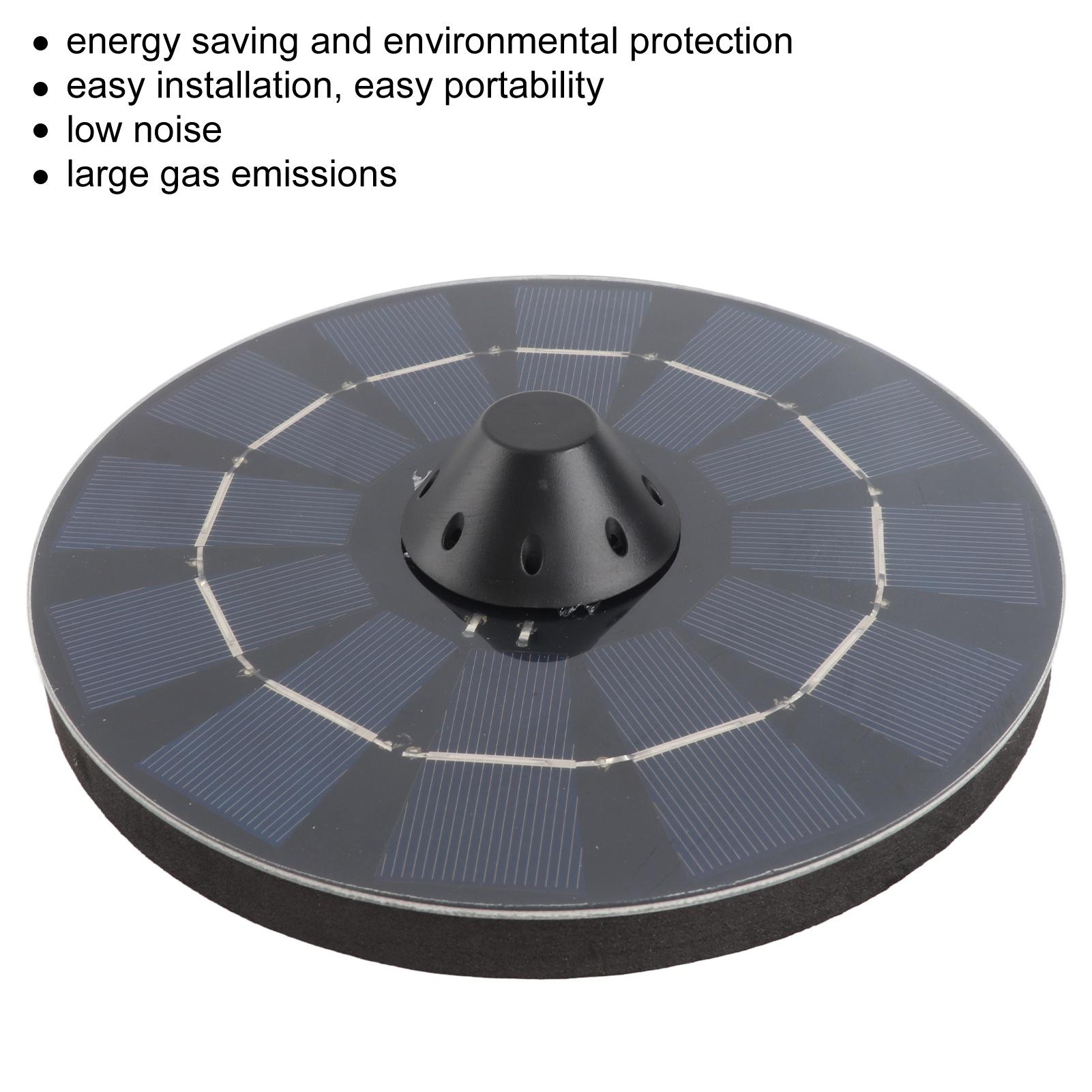 Solar Oxygen Pump 6V 2.5W Low Noise Energy Saving Portable Solar Water Pump for Fish Aquarium
Solar Oxygen Pump 6V 2.5W Low Noise Energy Saving Portable Solar Water Pump for Fish Aquarium