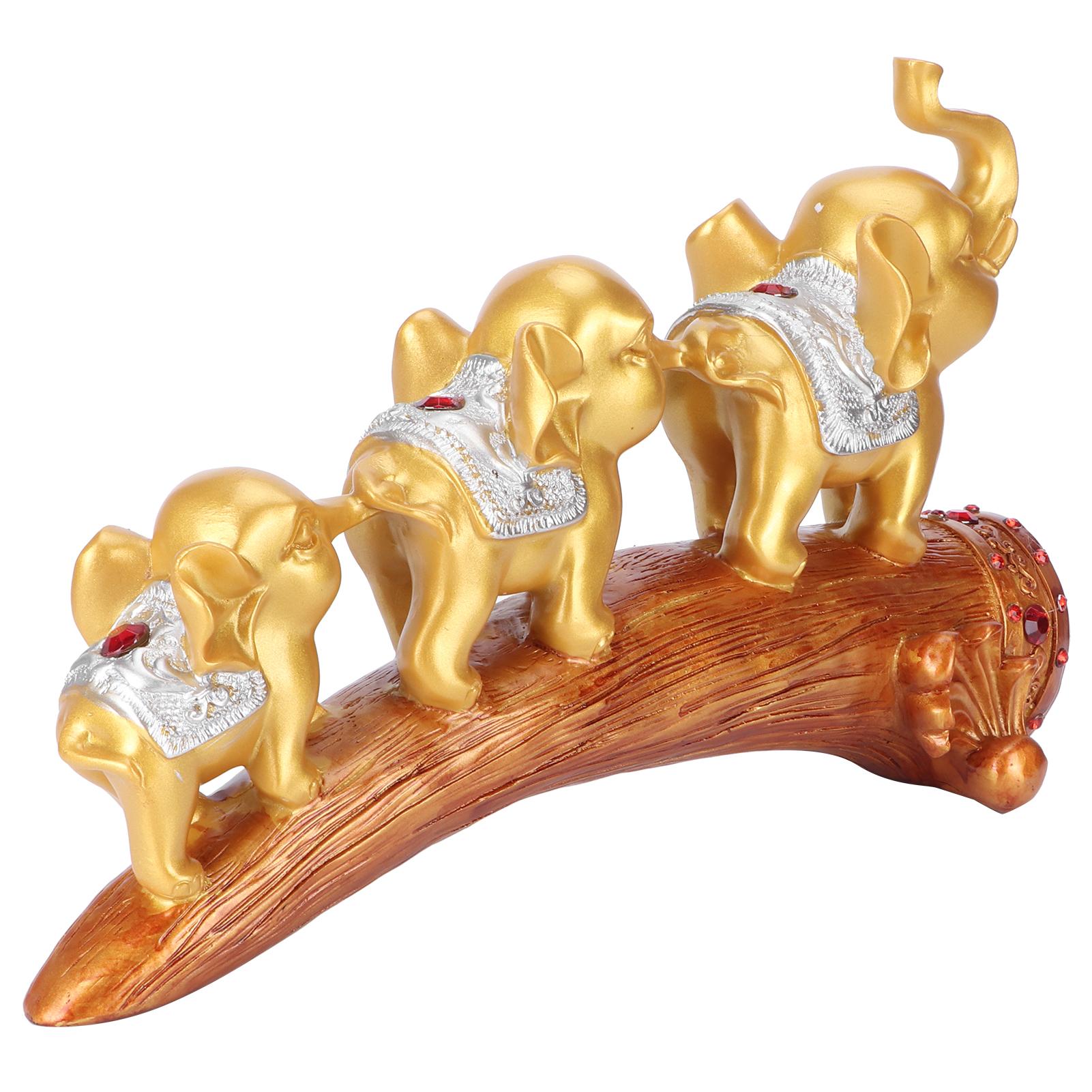 Статуэтка слона Скульптура Инновационные украшения из синтетической смолы Настольное украшение Золото
Статуэтка слона Скульптура Инновационные украшения из синтетической смолы Настольное украшение Золото