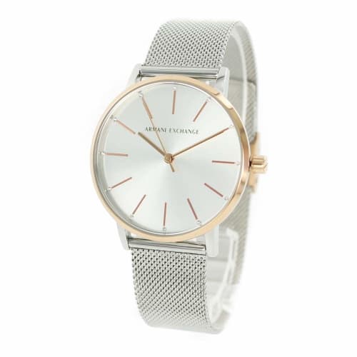 A|X Armani Exchange Women s/Boys Lola Watch in Pink Gold, Silver Mesh, and Stainless Steel (AX5537)
A|X Armani Exchange Women s/Boys Lola Watch in Pink Gold, Silver Mesh, and Stainless Steel (AX5537)