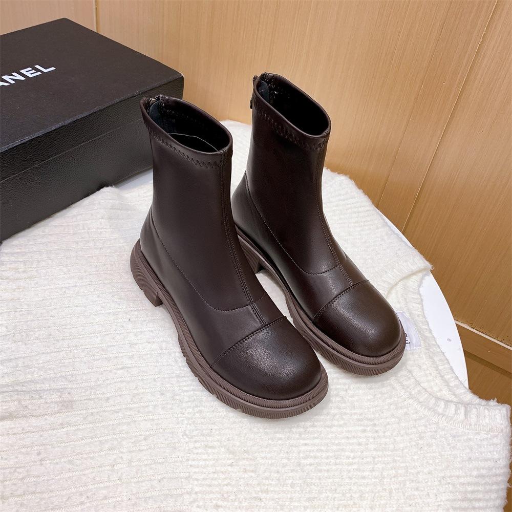 Leather Martin boots women s autumn wind 2025 new retro soft leather platform back zipper Chelsea booties 40
Leather Martin boots women s autumn wind 2025 new retro soft leather platform back zipper Chelsea booties 40