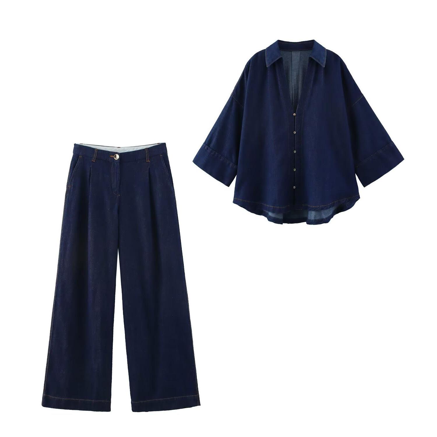TAOP&ZA Spring/Summer Women s Commute Denim Shirt and High-Waisted Jeans Set Extra Small
TAOP&ZA Spring/Summer Women s Commute Denim Shirt and High-Waisted Jeans Set Extra Small
