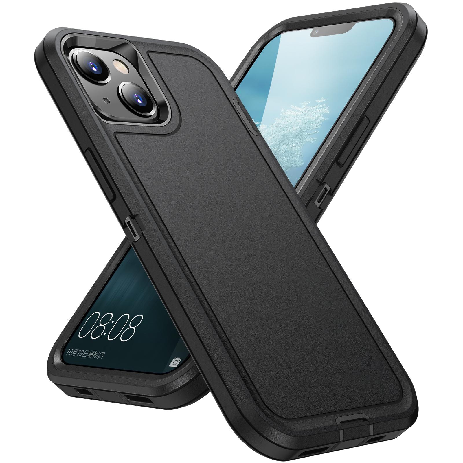 For iPhone 13/14 Phone Case TPU+PC Shockproof Protection Cover with Inner EVA Paper Red/Black
For iPhone 13/14 Phone Case TPU+PC Shockproof Protection Cover with Inner EVA Paper Red/Black