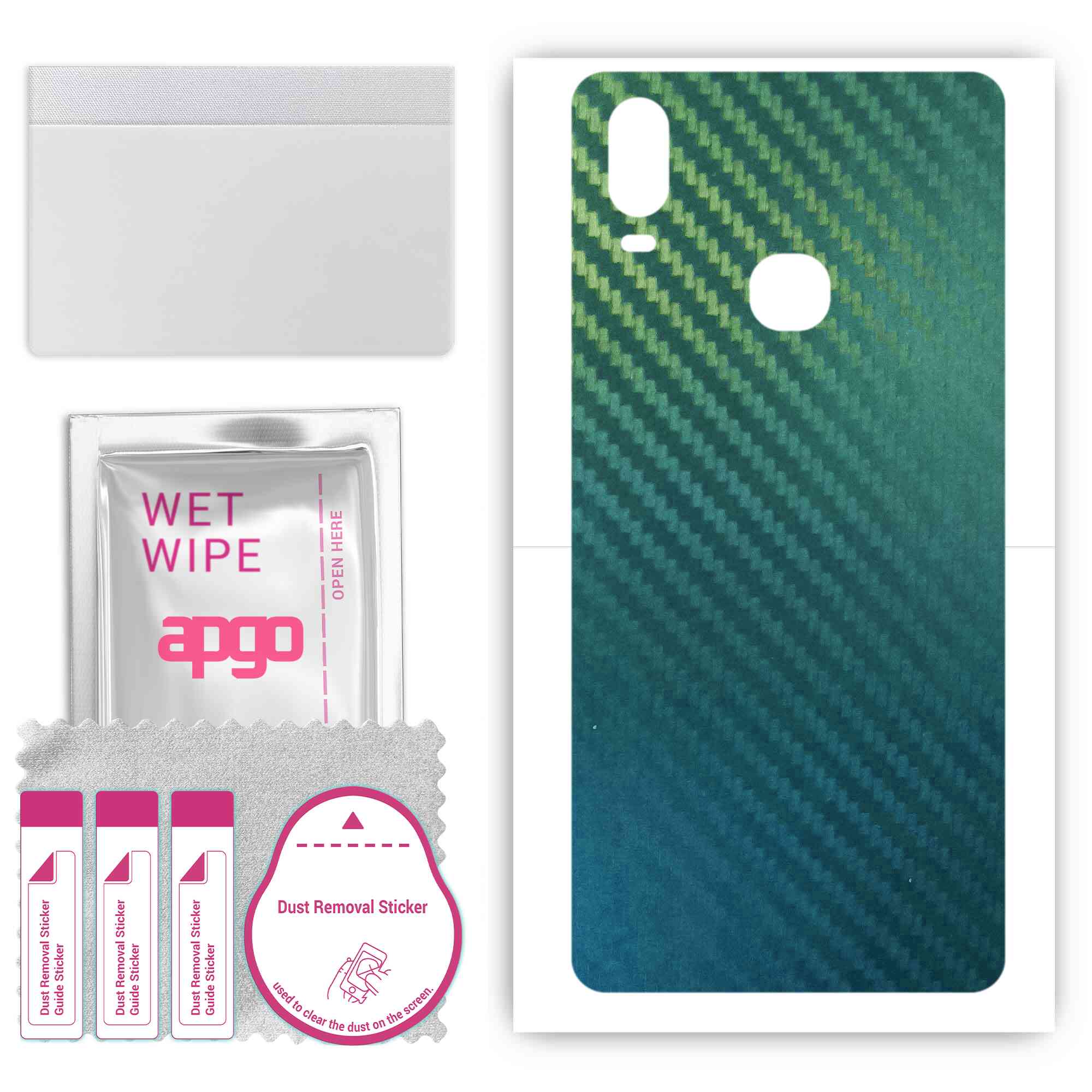 apgo Protective Skin Sticker for the back compatible with Vivo Y12i, Wrap Film, Foil, Vinyl - Pattern Carbon Chameleon CAKA1
apgo Protective Skin Sticker for the back compatible with Vivo Y12i, Wrap Film, Foil, Vinyl - Pattern Carbon Chameleon CAKA1