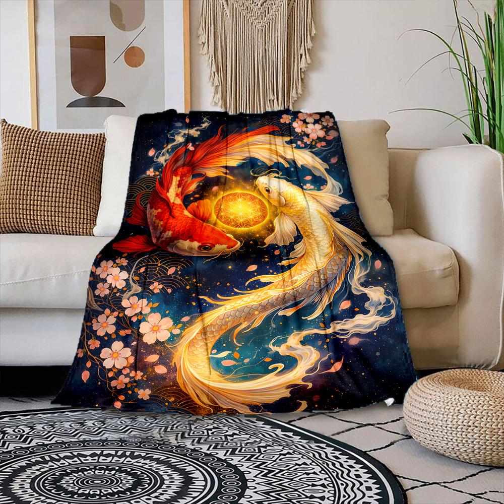 1PC Koi Fish with Floral Background Print Blanket Warm Soft Suitable for All Seasons for Home Sofa Travel Camping Picnics RV 75x90cm
1PC Koi Fish with Floral Background Print Blanket Warm Soft Suitable for All Seasons for Home Sofa Travel Camping Picnics RV 75x90cm
