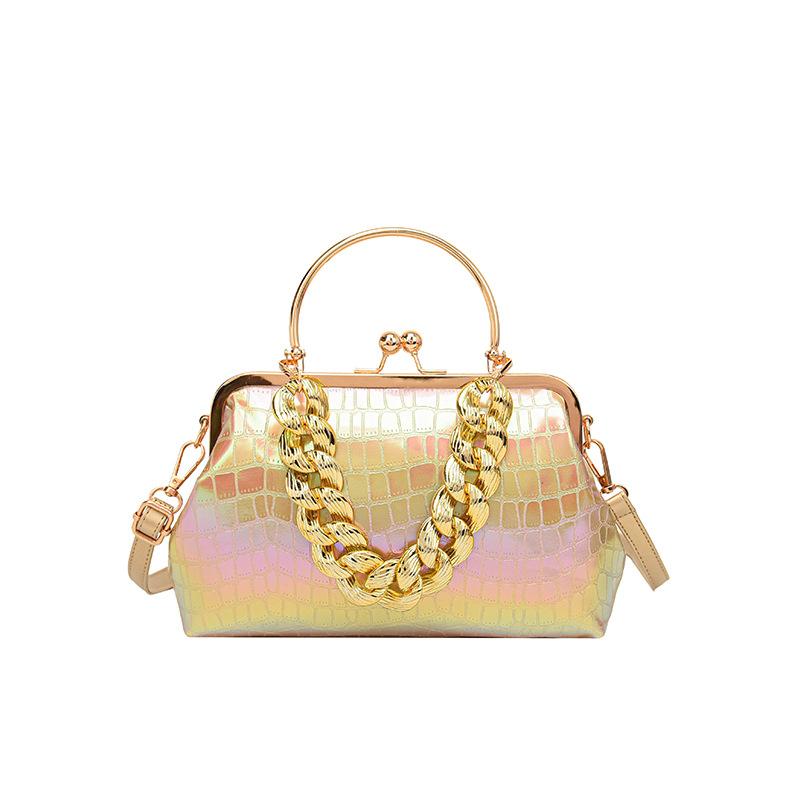 New women s bag fashion shoulder messenger bag texture handbag chain clip women s bag
New women s bag fashion shoulder messenger bag texture handbag chain clip women s bag