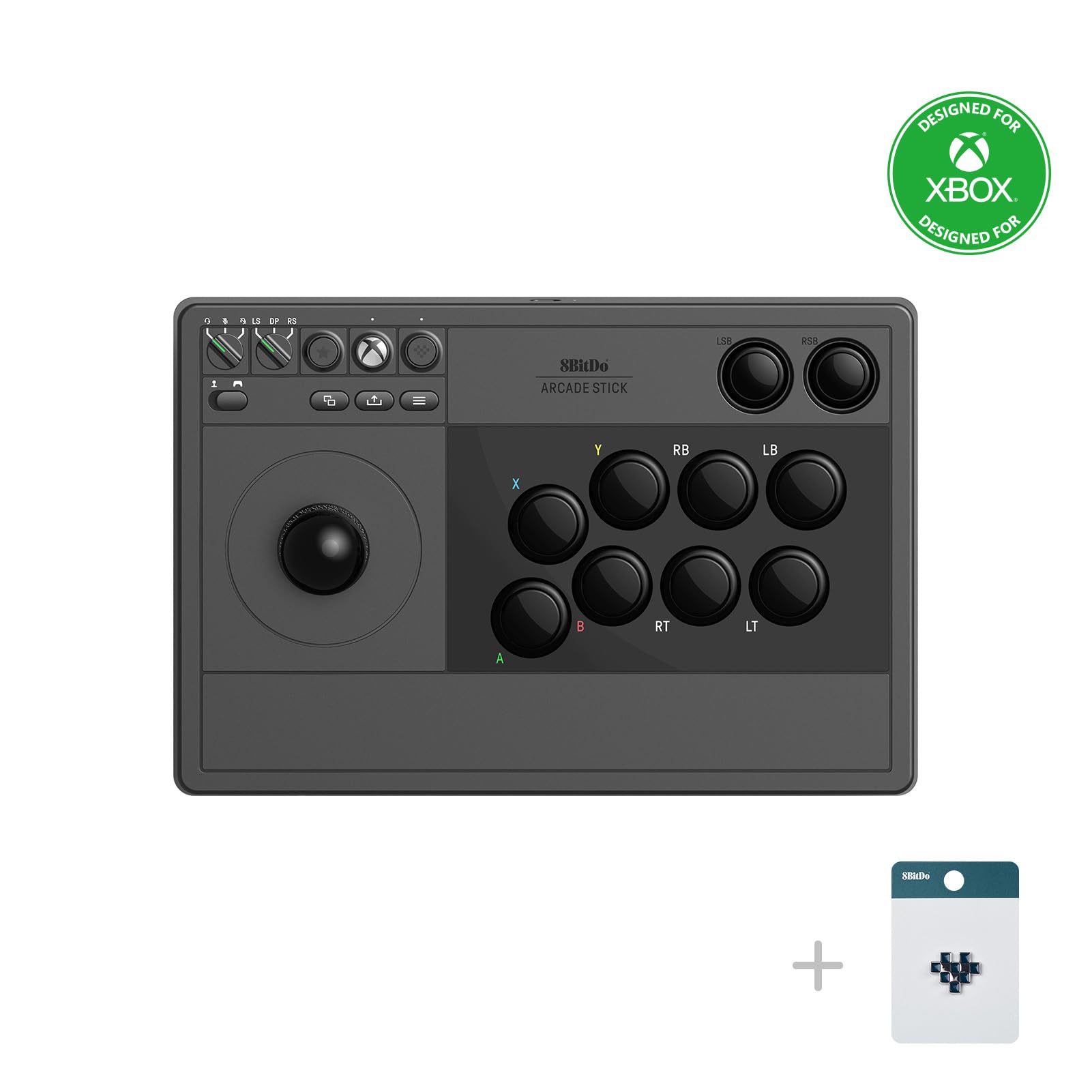 8Bitdo Arcade Stick для Xbox Series Xbox Windows 10 і Arcade Fight Stick з аудіороз’ємом mm Офіційна ліцензія XS, One, 3.5 - (Чорний)
8Bitdo Arcade Stick для Xbox Series Xbox Windows 10 і Arcade Fight Stick з аудіороз’ємом mm Офіційна ліцензія XS, One, 3.5 - (Чорний)