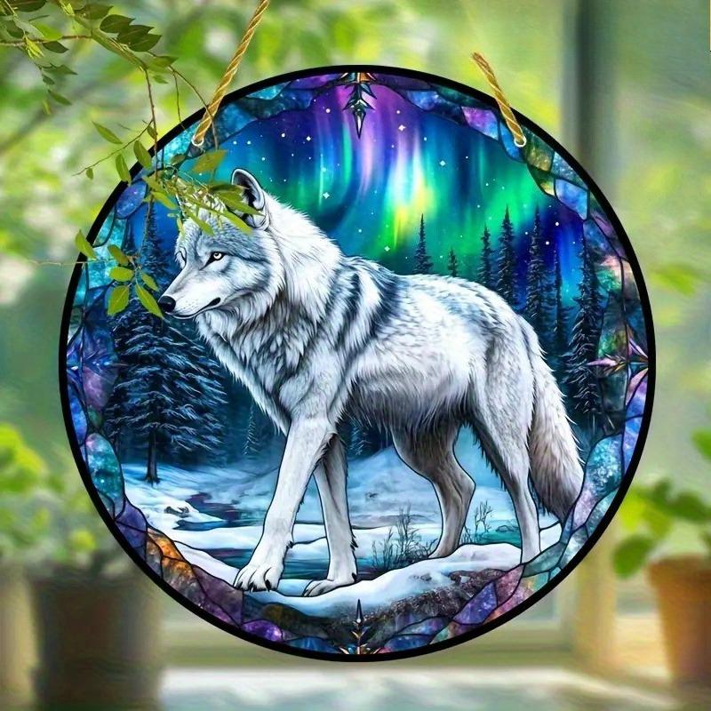 2D Flat Acrylic Arctic Landscape Decoration Snow Forest, and Majestic White Wolf , Use No Batteries/Electricity Needed, Unique Indoor/Outdoor Decora 20*20
2D Flat Acrylic Arctic Landscape Decoration Snow Forest, and Majestic White Wolf , Use No Batteries/Electricity Needed, Unique Indoor/Outdoor Decora 20*20
