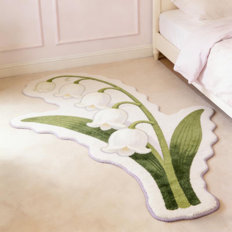 French Style Carpets for Living Room Flowers Bedroom Decor Carpet Fluffy Soft Irregular Bedside Rug Home Cute Plush Floor Mat 80x120cm
French Style Carpets for Living Room Flowers Bedroom Decor Carpet Fluffy Soft Irregular Bedside Rug Home Cute Plush Floor Mat 80x120cm