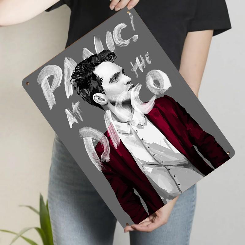 Panic At The Disco Brendon Urie Portrait Custom Metal Tin Sign Wall Art Decor For Music Fans 20x30cm(7.8x11.8inch)
Panic At The Disco Brendon Urie Portrait Custom Metal Tin Sign Wall Art Decor For Music Fans 20x30cm(7.8x11.8inch)