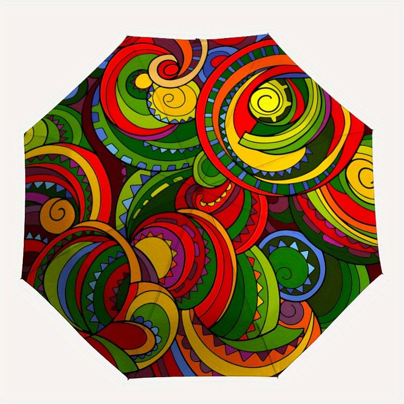 1pc Psychedelic Patterns Automatic Open/Close Umbrella, Umbrella with cartoon Design, Portable Compact Umbrella for Men & Women, Good Holida
1pc Psychedelic Patterns Automatic Open/Close Umbrella, Umbrella with cartoon Design, Portable Compact Umbrella for Men & Women, Good Holida