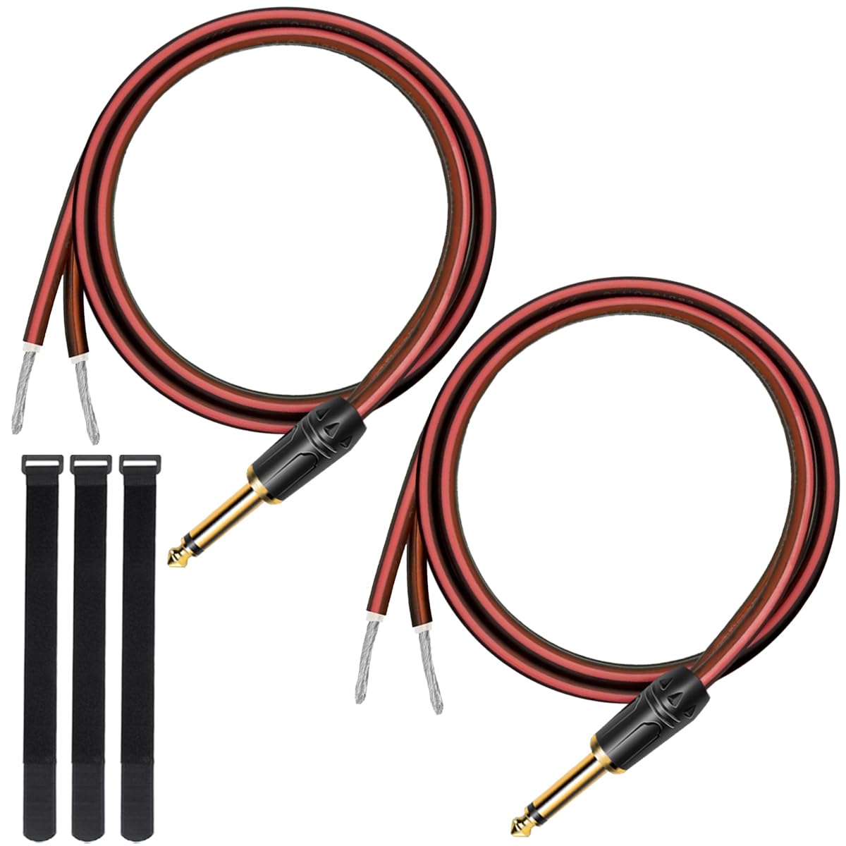 MKBKLLJY 2Pcs Штекер TS до оголеного дроту динаміка 1FT 16AWG Позитивний червоний дріт Маркування чистої мідної оболонки з позолоченим покриттям TS Plug Моно штекерний роз’ємний кабель з
MKBKLLJY 2Pcs Штекер TS до оголеного дроту динаміка 1FT 16AWG Позитивний червоний дріт Маркування чистої мідної оболонки з позолоченим покриттям TS Plug Моно штекерний роз’ємний кабель з