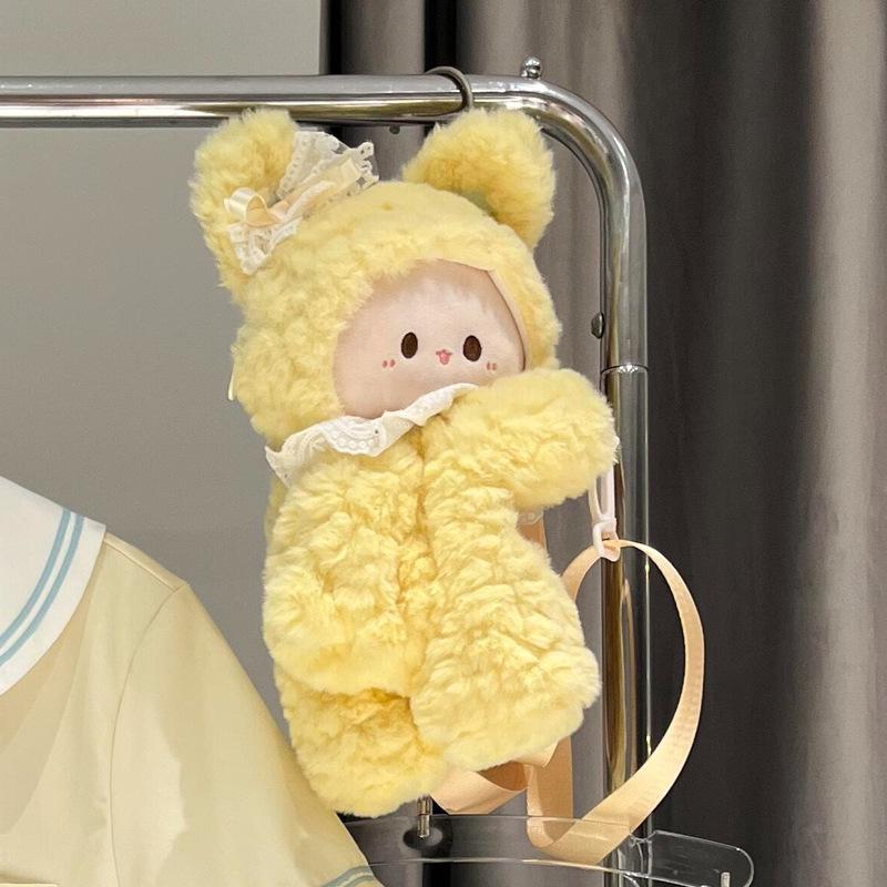 Очаровательный плюшевый кролик через плечо и рюкзак - Мягкая, милая и девчачья мультяшная сумка
Очаровательный плюшевый кролик через плечо и рюкзак - Мягкая, милая и девчачья мультяшная сумка