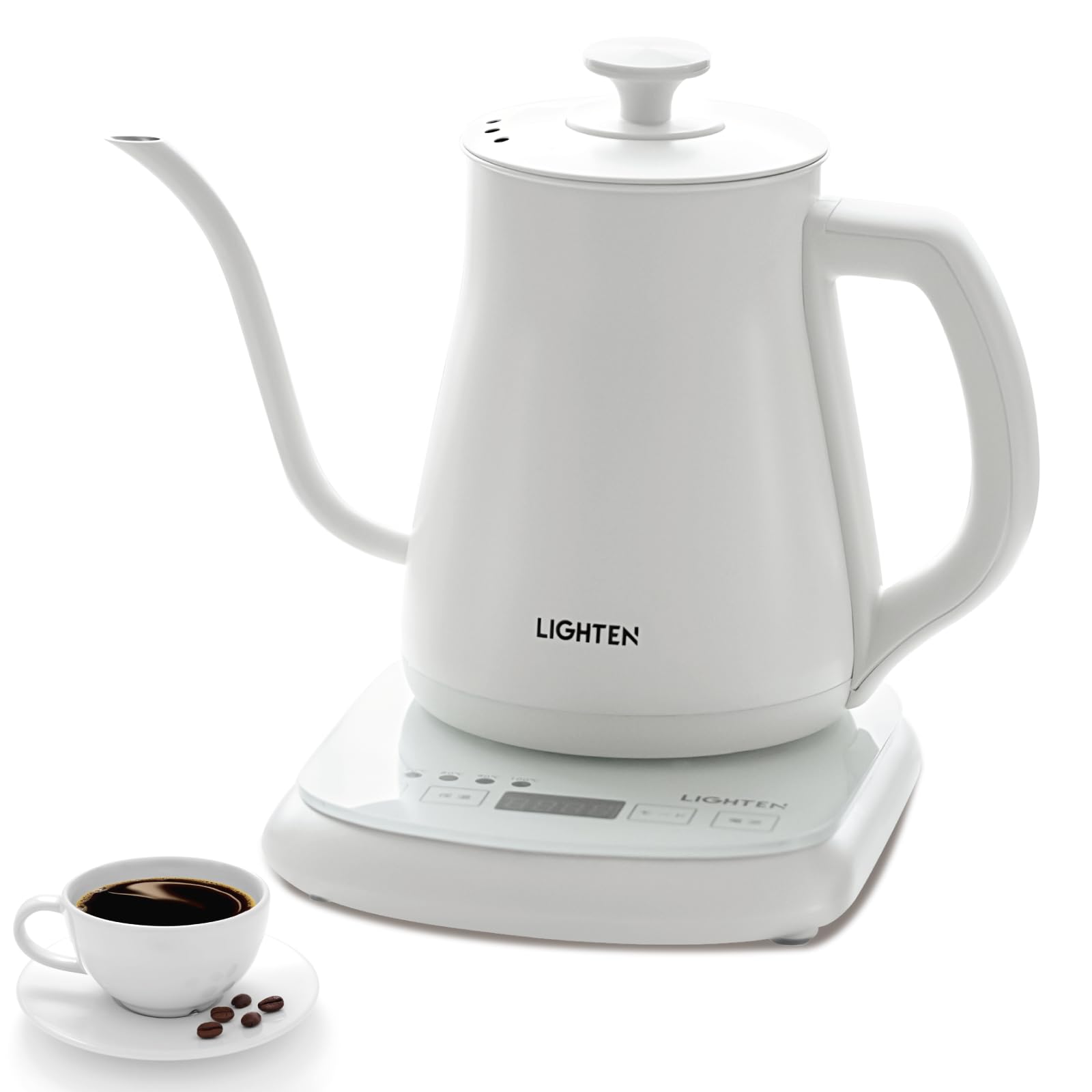 Electric Temperature Insulation Coffee Electric Drip Water Stainless Slim Narrow Hand Tea Drip Celebration Gift Kettle, Coffee, Adjustment, Function, білий
Electric Temperature Insulation Coffee Electric Drip Water Stainless Slim Narrow Hand Tea Drip Celebration Gift Kettle, Coffee, Adjustment, Function, білий