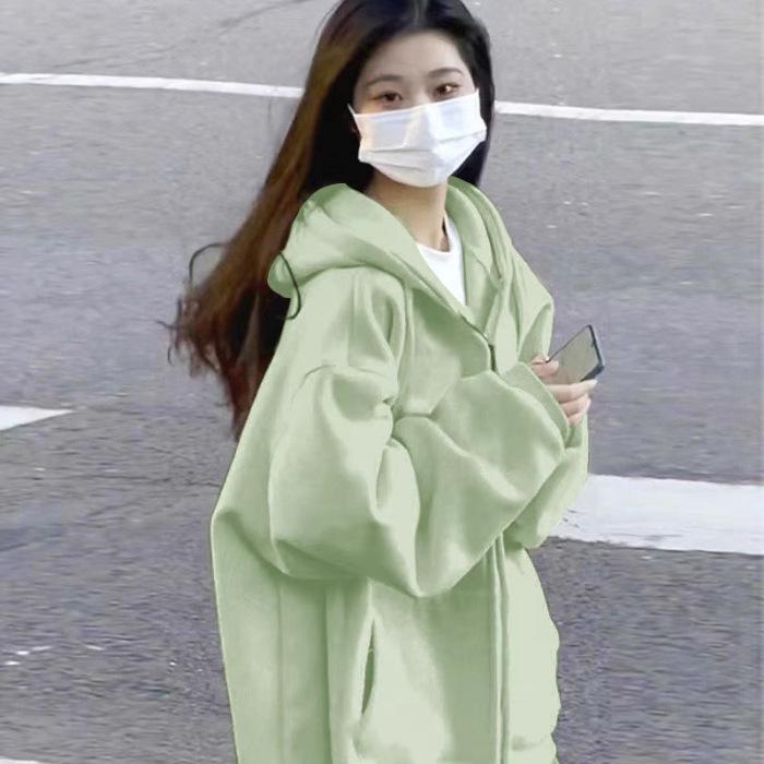 Женская американская толстовка: Универсальный кардиган на молнии, легкий или плотный, свободного кроя для весны и осени M
Женская американская толстовка: Универсальный кардиган на молнии, легкий или плотный, свободного кроя для весны и осени M