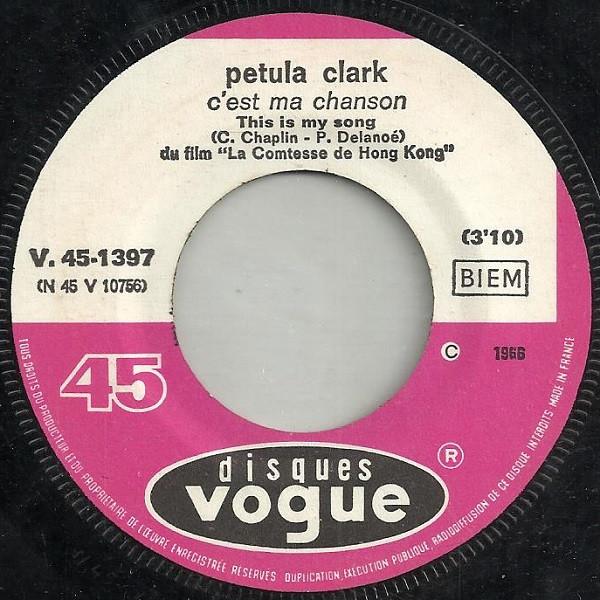 7-дюймовая пластинка ПЕТУЛА КЛАРК Cest Ma Chanson Pourquoi Distu V451397 Disques Vogue 1967 Франция Поп Б/у
7-дюймовая пластинка ПЕТУЛА КЛАРК Cest Ma Chanson Pourquoi Distu V451397 Disques Vogue 1967 Франция Поп Б/у