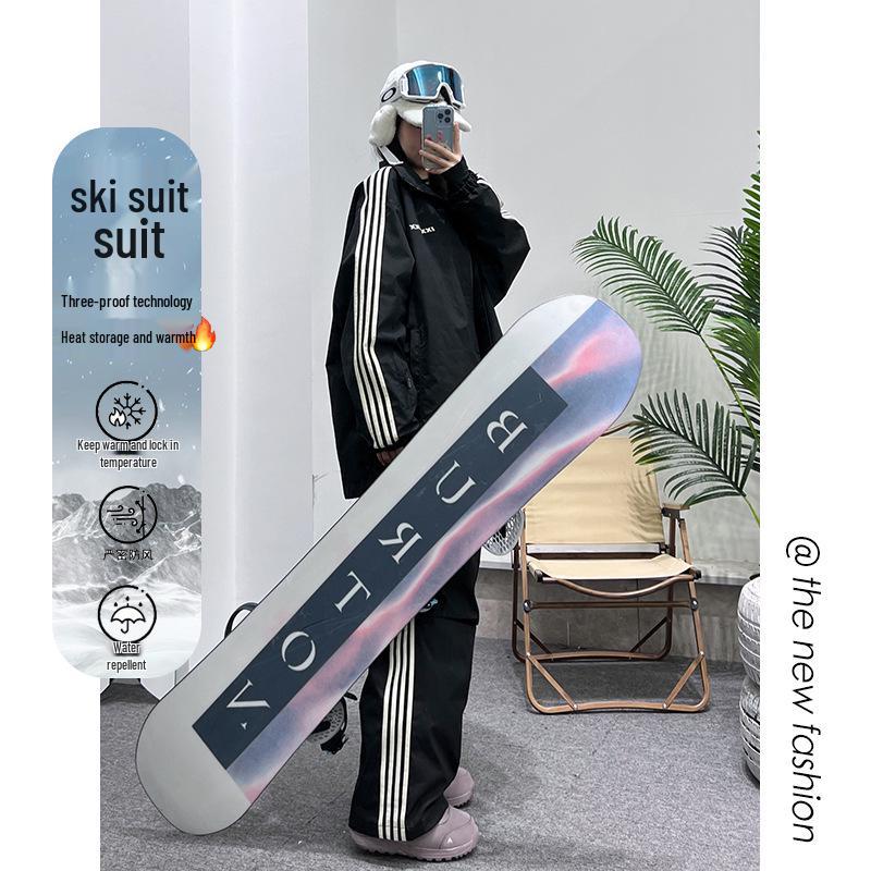 Striped Patchwork Ski Suit Set: Windproof, Warm & Thickened for Couples Outdoors 5XL чёрный
Striped Patchwork Ski Suit Set: Windproof, Warm & Thickened for Couples Outdoors 5XL чёрный
