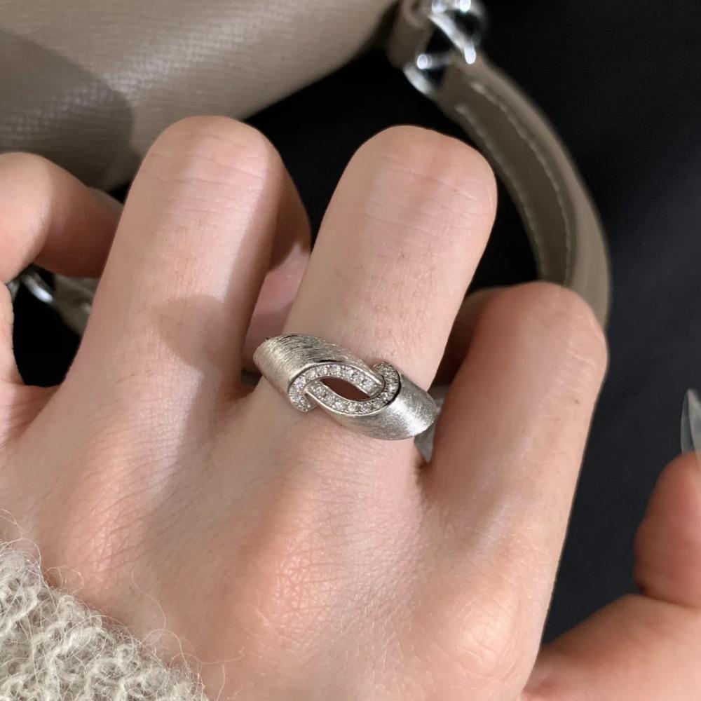 French chic vintage hand-brushed mobius ring: a fashionable, versatile, and uniquely designed interlocking band with diamond accents adjustable
French chic vintage hand-brushed mobius ring: a fashionable, versatile, and uniquely designed interlocking band with diamond accents adjustable