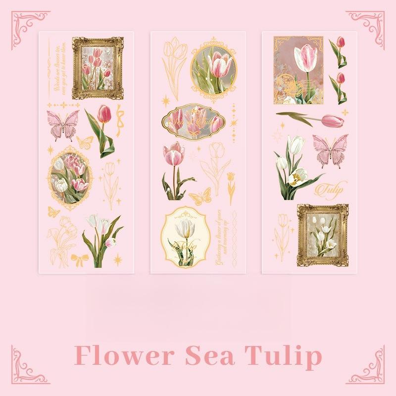 Flower Pact Hot Stamping PVC Decorative Journal Stickers Creative High-end Kids Handcraft & Scrapbook DIY Material Supplies
Flower Pact Hot Stamping PVC Decorative Journal Stickers Creative High-end Kids Handcraft & Scrapbook DIY Material Supplies