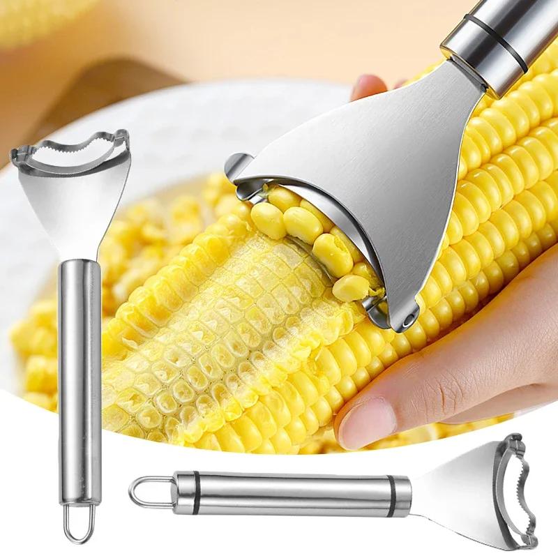 Stainless Steel Corn Plow Manual Corns Thresher Multifunction Fruit Vegetable Grater Slicer Peeling Kitchen Gadget Accessories
Stainless Steel Corn Plow Manual Corns Thresher Multifunction Fruit Vegetable Grater Slicer Peeling Kitchen Gadget Accessories