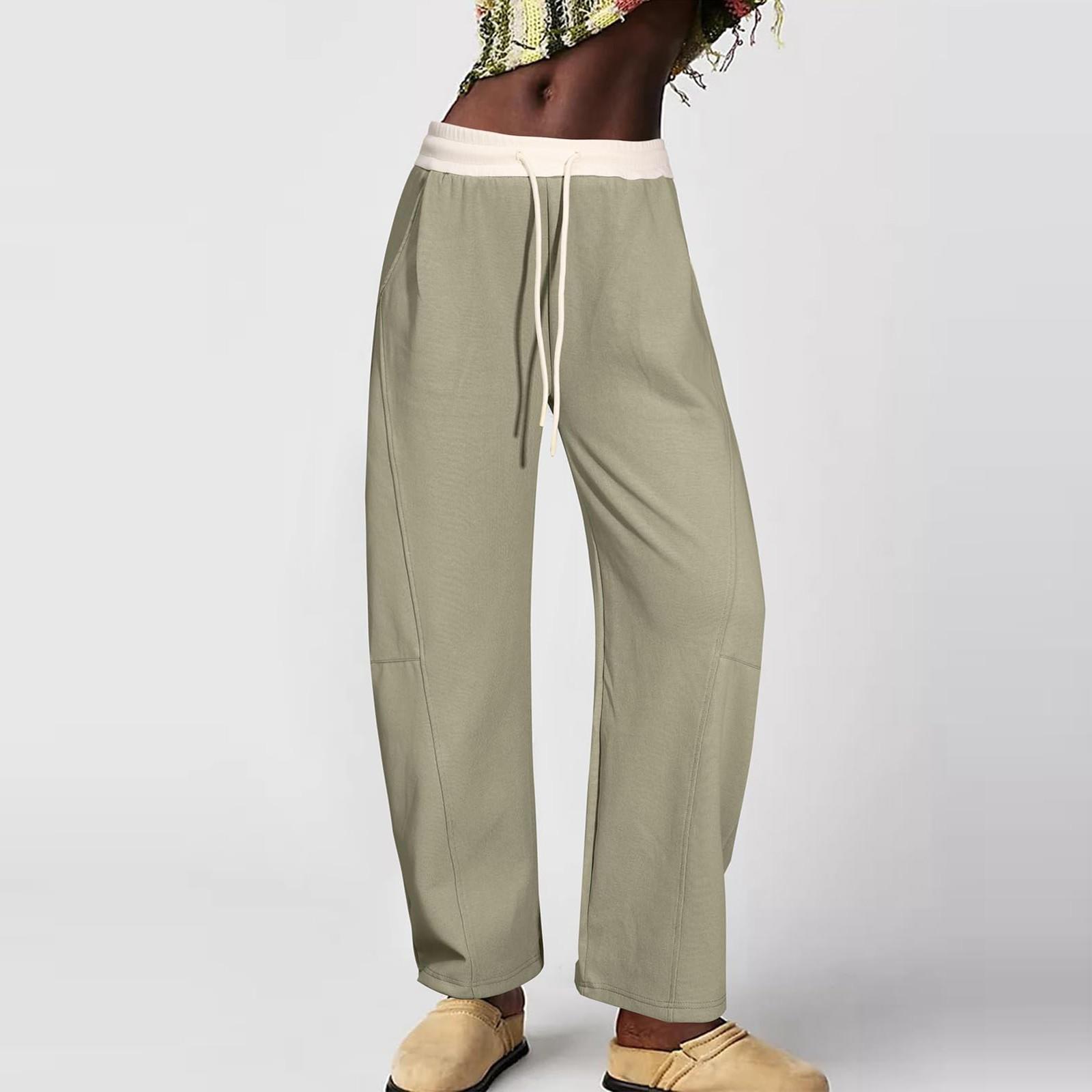 Женские эластичные брюки с высокой талией, повседневные активные брюки с широкими штанинами и длинными брюками, брюки с карманами XS хаки
Женские эластичные брюки с высокой талией, повседневные активные брюки с широкими штанинами и длинными брюками, брюки с карманами XS хаки