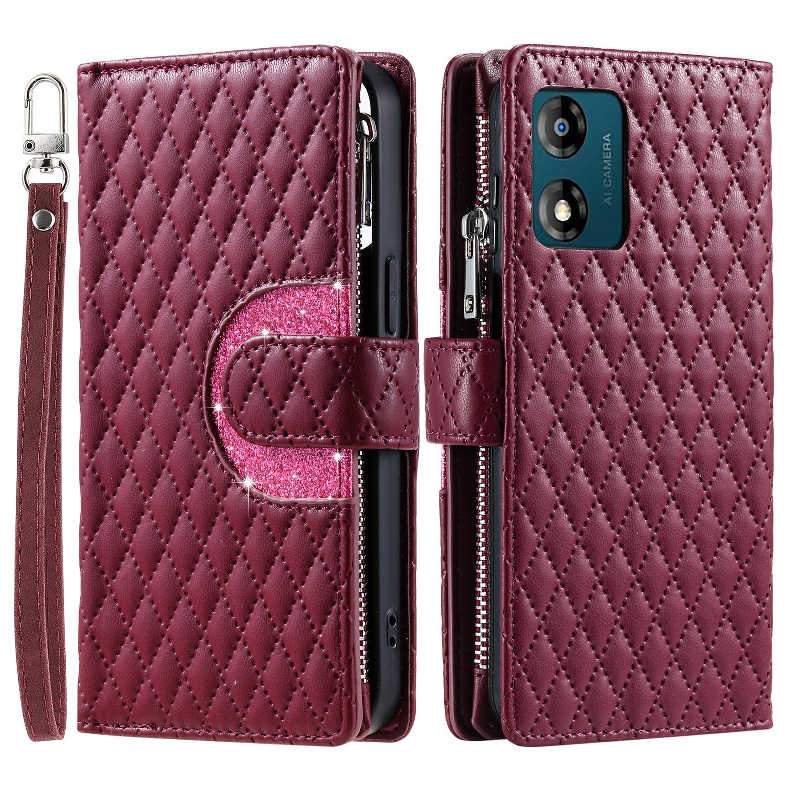 Style 013 for Motorola Moto E14 4G/G04 4G/G04s 4G/G24 4G Case Rhombus Leather Zipper Phone Cover Wine Red
Style 013 for Motorola Moto E14 4G/G04 4G/G04s 4G/G24 4G Case Rhombus Leather Zipper Phone Cover Wine Red