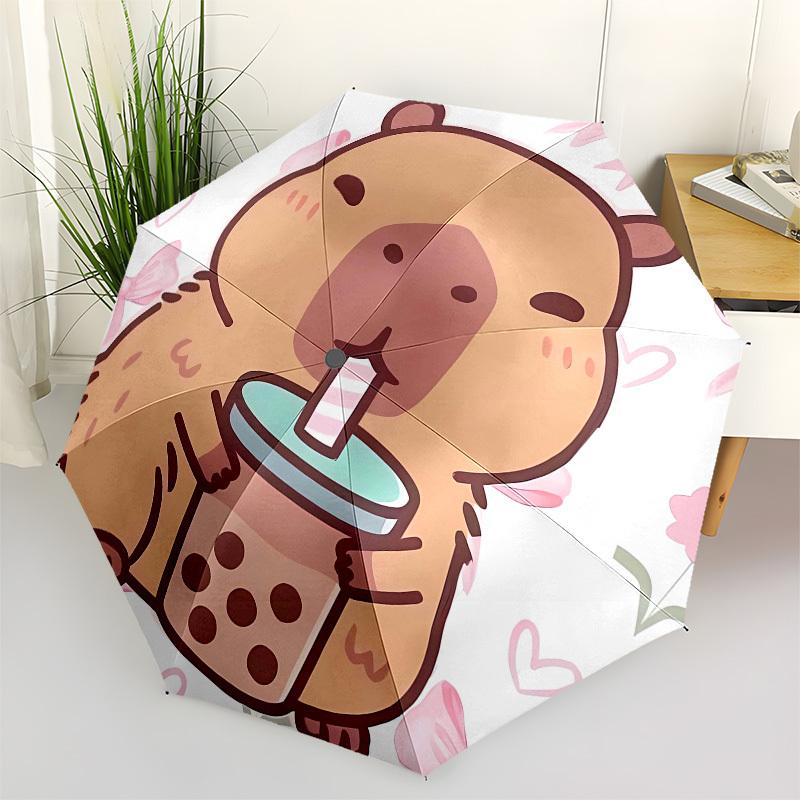 Boba Bear, Cute Drink Automatic Opening and Closing, 8 rib Structure Portable Umbrella, Suitable for Men and Women in All Seasons Perfect G
Boba Bear, Cute Drink Automatic Opening and Closing, 8 rib Structure Portable Umbrella, Suitable for Men and Women in All Seasons Perfect G