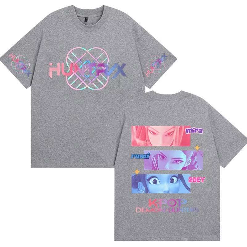 Модний жіночий K-pop футболка з принтом Мисливців на демонів Чоловічі вільні топи з коротким рукавом Літні дитячі повсякденні футболки з круглим вирізом Одяг 100
Модний жіночий K-pop футболка з принтом Мисливців на демонів Чоловічі вільні топи з коротким рукавом Літні дитячі повсякденні футболки з круглим вирізом Одяг 100