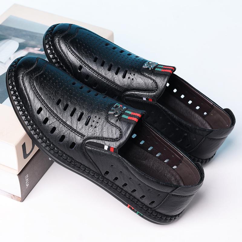 2025 new summer breathable leather shoes sandals men s leather sandals lazy Doudou leather shoes 38
2025 new summer breathable leather shoes sandals men s leather sandals lazy Doudou leather shoes 38