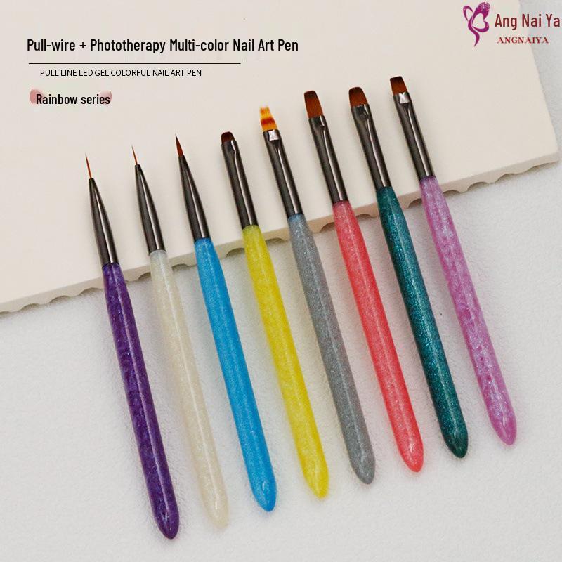 Nail Art Liner Pen Set: Multi-Color Gel & Acrylic for Gradient Designs Blue Glitter Stick (Universal Pen)
Nail Art Liner Pen Set: Multi-Color Gel & Acrylic for Gradient Designs Blue Glitter Stick (Universal Pen)