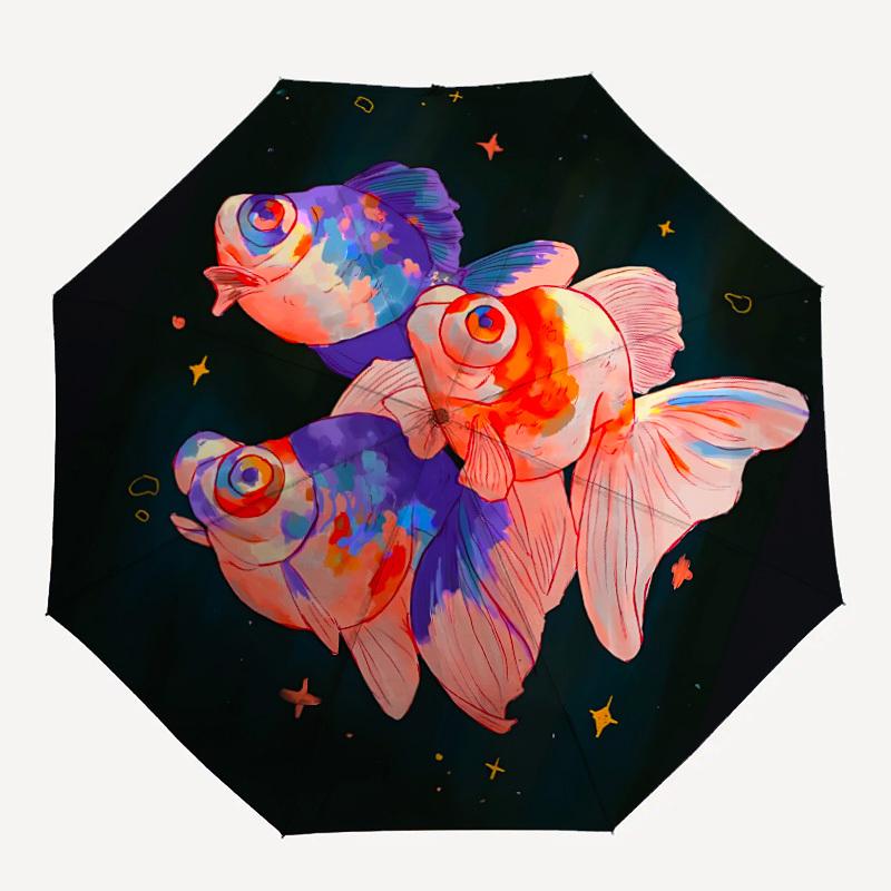 1pc Fancy Fish Cosmic Automatic Open/Close Umbrella with Windproof, Functional Design, 8-Rib Sturdy Canopy
1pc Fancy Fish Cosmic Automatic Open/Close Umbrella with Windproof, Functional Design, 8-Rib Sturdy Canopy