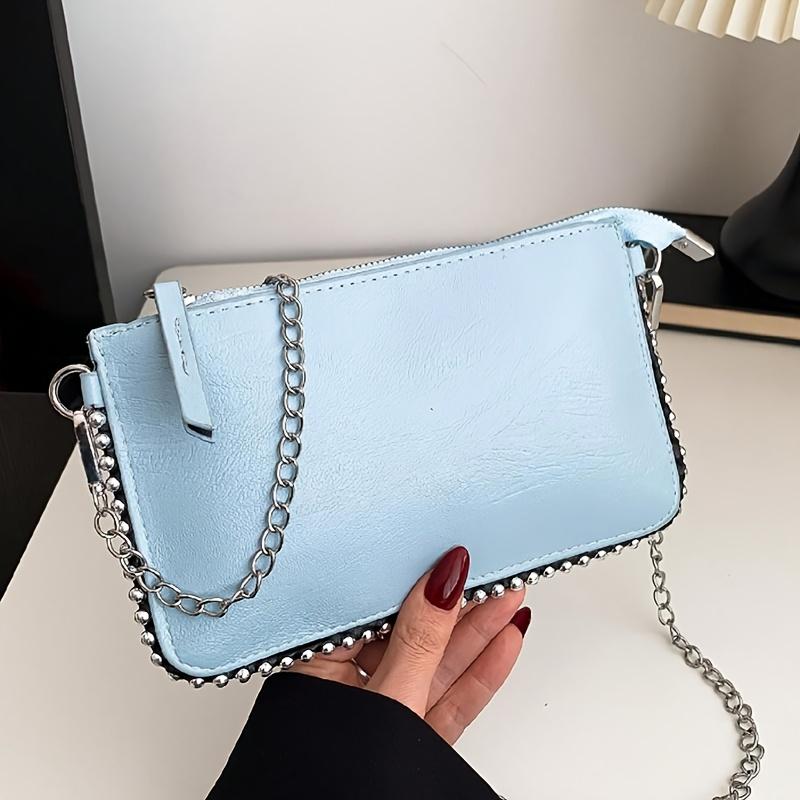 Fashionable and Versatile Chain Small Square Bag, Elegant Women s Crossbody Bag, Simple and Casual Leather Shoulder Bags світло-синій колір
Fashionable and Versatile Chain Small Square Bag, Elegant Women s Crossbody Bag, Simple and Casual Leather Shoulder Bags світло-синій колір