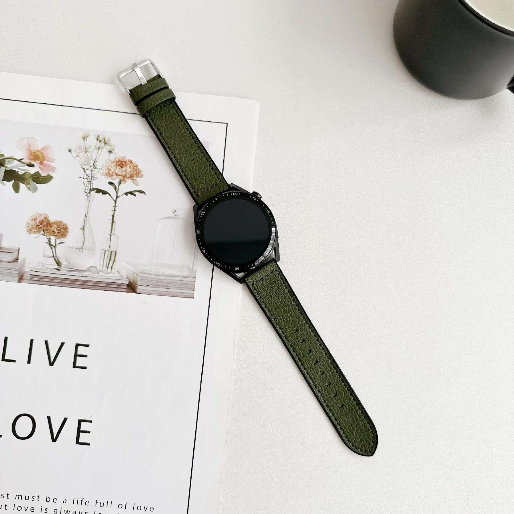 22mm Universal Watch Band For Huawei Watch GT 5 46mm Silicone Leather Coated Wrist Strap Army Green
22mm Universal Watch Band For Huawei Watch GT 5 46mm Silicone Leather Coated Wrist Strap Army Green