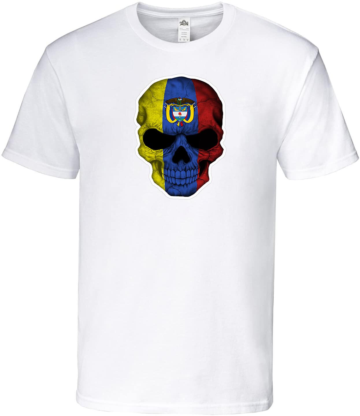 Men s Colombia National Flag Skull T-shirt Crew Neck 100% Cotton 5XL різнокольоровий
Men s Colombia National Flag Skull T-shirt Crew Neck 100% Cotton 5XL різнокольоровий