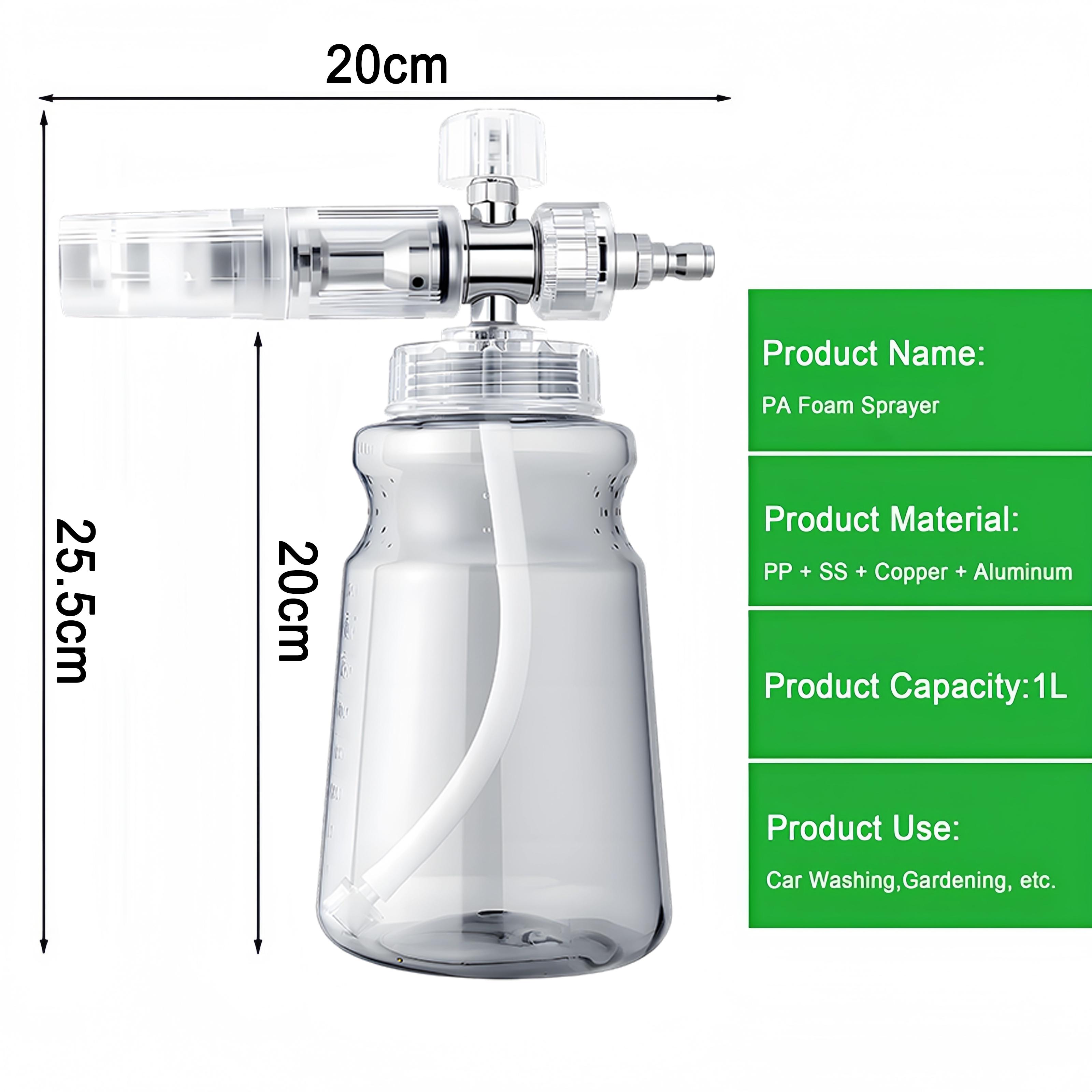 New Durable Alloy Plated Foam Pot Large Capacity Adjustable Nozzle Corrosion & Oxidation Resistant for Car Wash
New Durable Alloy Plated Foam Pot Large Capacity Adjustable Nozzle Corrosion & Oxidation Resistant for Car Wash