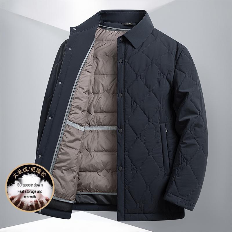 Men s Single-Breasted Winter Lapel Jacket with Detachable Goose Down Liner 3XL темно-синього кольору
Men s Single-Breasted Winter Lapel Jacket with Detachable Goose Down Liner 3XL темно-синього кольору