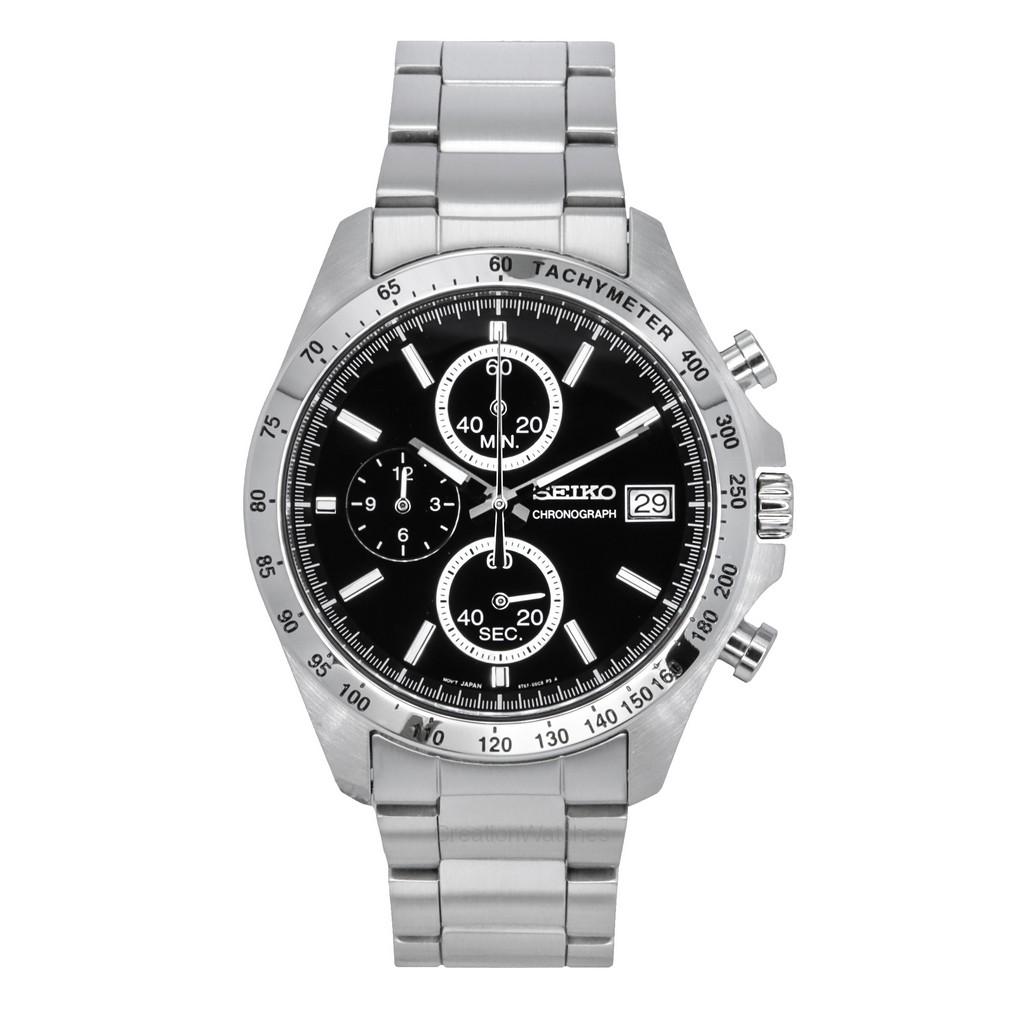 Seiko Spirit Chronograph из нержавеющей стали с черным циферблатом, кварцевые часы SBTR005 100M для мужчин чёрный
Seiko Spirit Chronograph из нержавеющей стали с черным циферблатом, кварцевые часы SBTR005 100M для мужчин чёрный