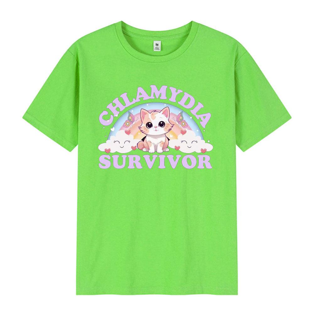 Chlamydia Survivor T Shirt Funny Cat Meme 100% Cotton T-shirt Man Woman Loose Casual O-Neck Unisex Simple T-shirts Oversized Top 4XL
Chlamydia Survivor T Shirt Funny Cat Meme 100% Cotton T-shirt Man Woman Loose Casual O-Neck Unisex Simple T-shirts Oversized Top 4XL