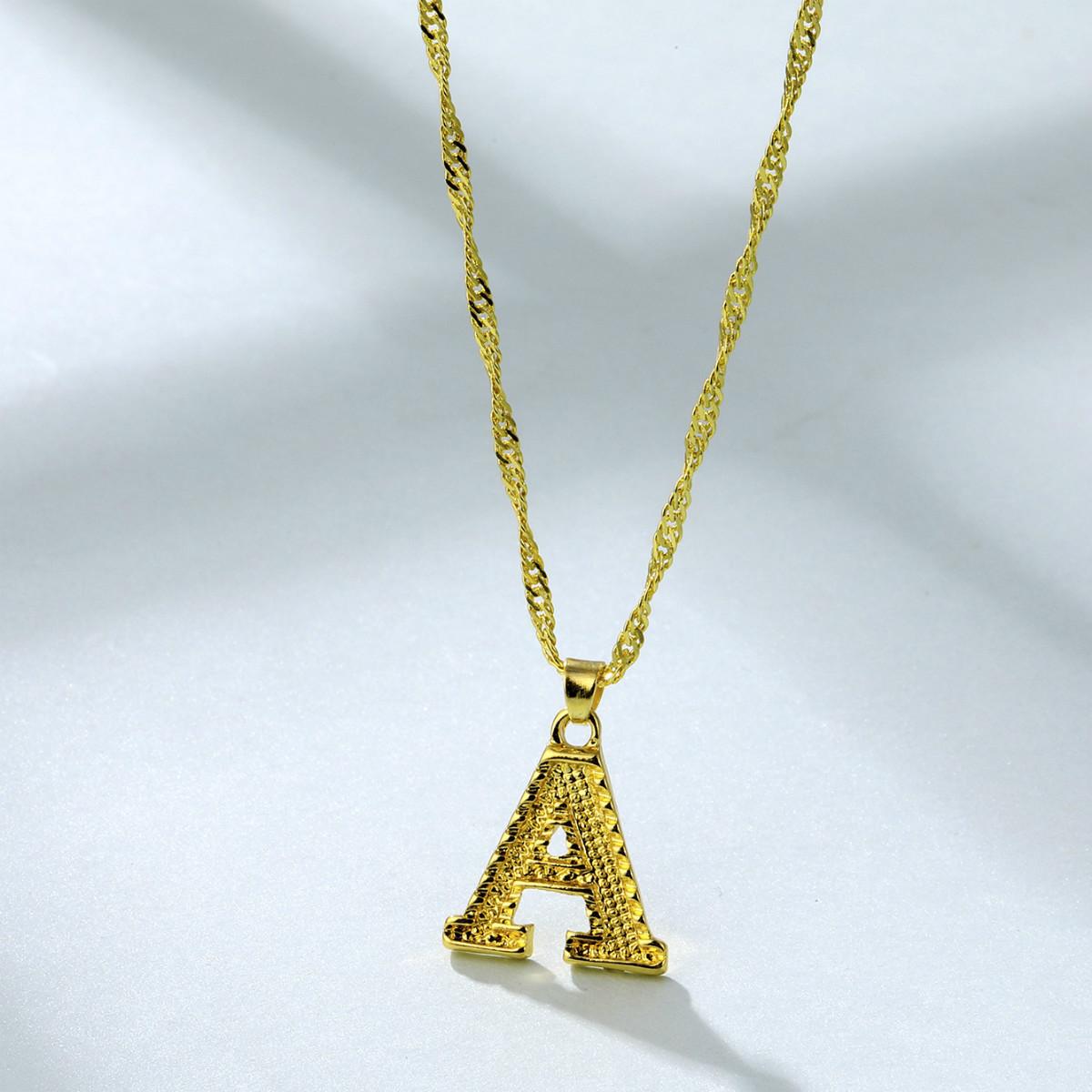 Letter Alloy Contemporary Necklace With Versatile Beaded Chain For Daily Fashion Statements A
Letter Alloy Contemporary Necklace With Versatile Beaded Chain For Daily Fashion Statements A