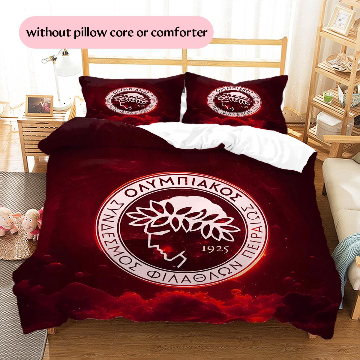 Olympiacos Football Club Pattern Bedding Home Decoration Birthday Gift (1 * duvet cover + 2 * pillowcase, without core) 135x200cm
Olympiacos Football Club Pattern Bedding Home Decoration Birthday Gift (1 * duvet cover + 2 * pillowcase, without core) 135x200cm