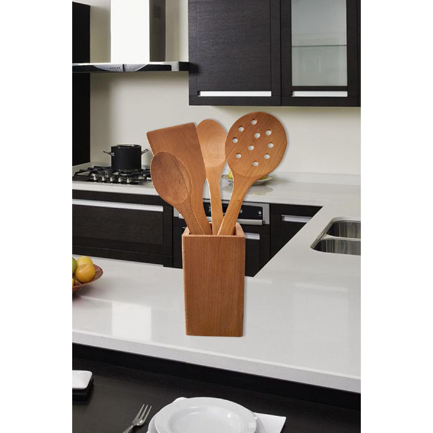 Wooden Wooden Spoon Set With Stand Food Serving Presentation Spoon Set Wooden Spoon Holder (5 Pieces) чёрный
Wooden Wooden Spoon Set With Stand Food Serving Presentation Spoon Set Wooden Spoon Holder (5 Pieces) чёрный